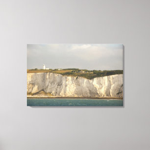 United Kingdom, Dover. The famous white cliffs Canvas Print