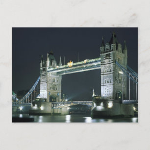 United Kingdom, England, London, Tower Bridge. Postcard