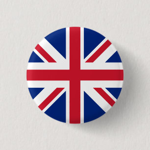 United Kingdom Flag 3 Cm Round Badge