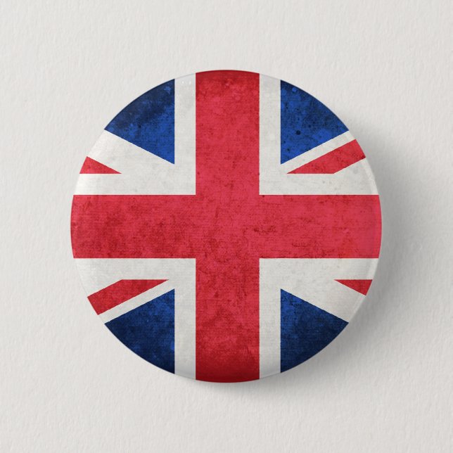United Kingdom Flag 6 Cm Round Badge (Front)