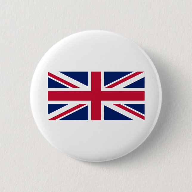 United Kingdom Flag 6 Cm Round Badge (Front)