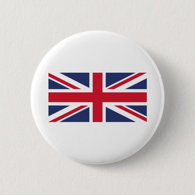 United Kingdom Flag 6 Cm Round Badge (Front)