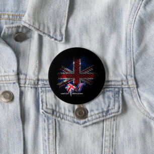 United Kingdom Flag 7.5 Cm Round Badge