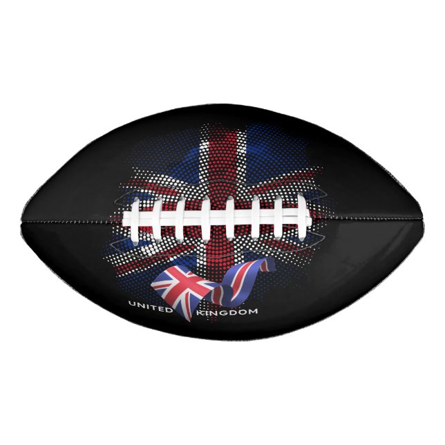 United Kingdom Flag American Football (Front)