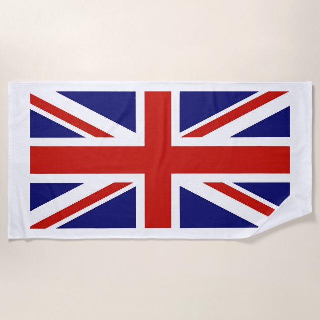 United Kingdom Flag Beach Towel (Front)