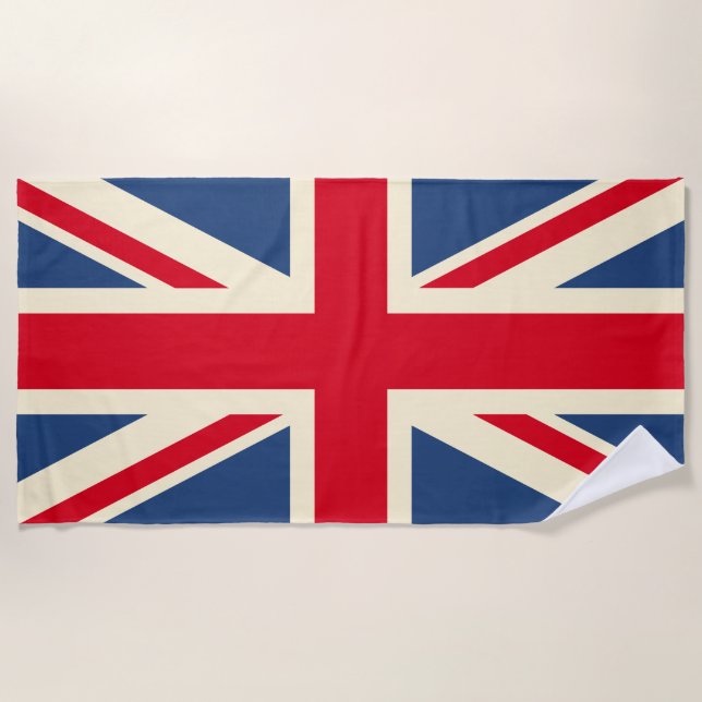 United Kingdom flag Beach Towel (Front)