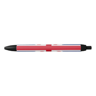 United Kingdom flag Black Ink Pen