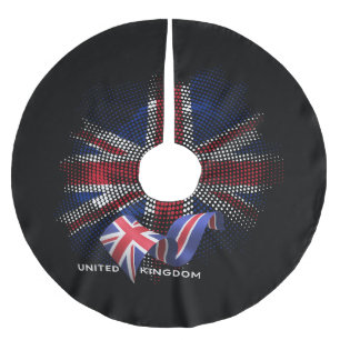 United Kingdom Flag Brushed Polyester Tree Skirt