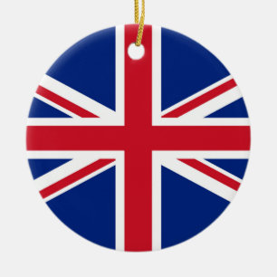 United Kingdom flag Ceramic Tree Decoration