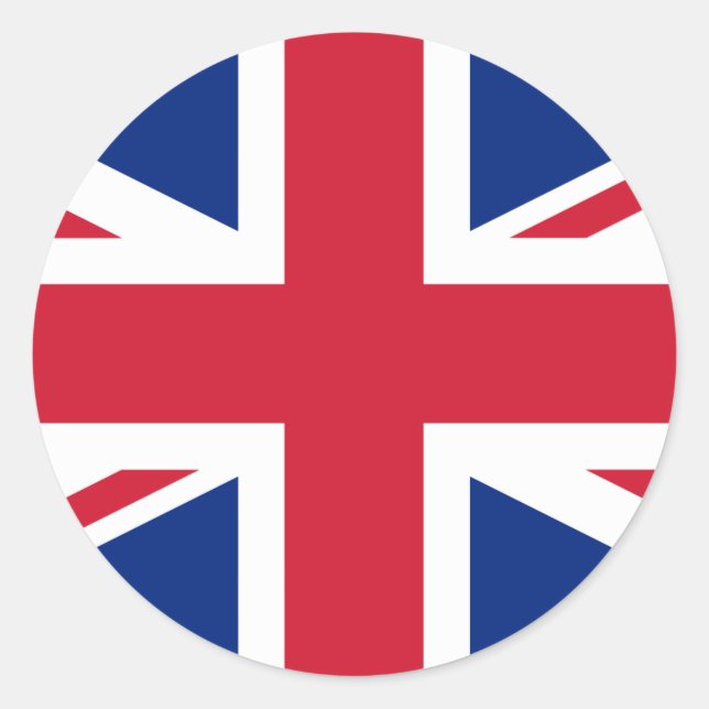 United Kingdom Flag Classic Round Sticker (Front)