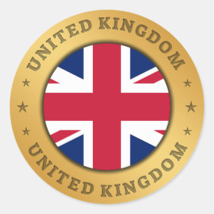 United Kingdom Flag Classic Round Sticker