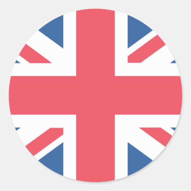 United Kingdom Flag Classic Round Sticker (Front)