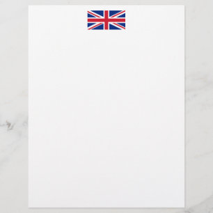 United Kingdom flag Custom Letterhead