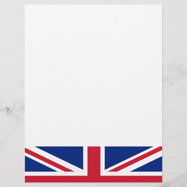 United Kingdom flag Customised Letterhead (Front)