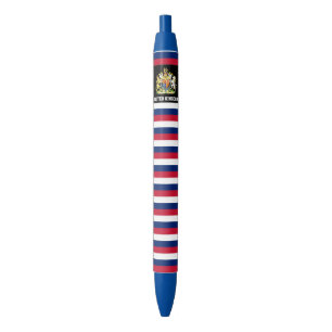 United Kingdom Flag Cute Patriotic Black Ink Pen