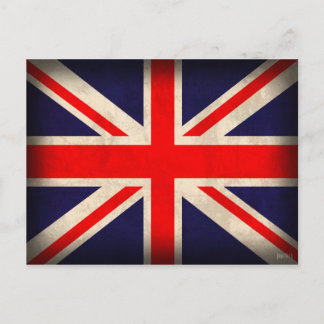 United Kingdom Flag Distressed Postcards