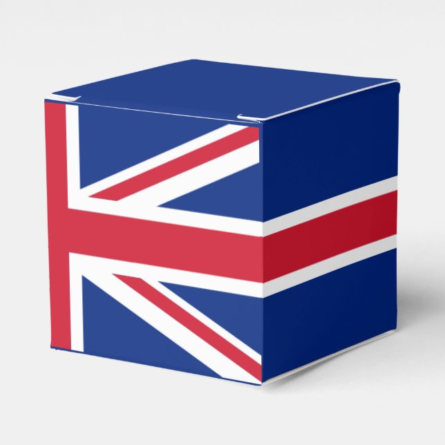 United Kingdom flag Favour Box (Front Side)