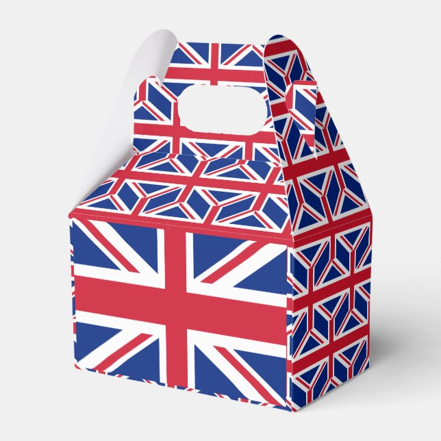 United Kingdom Flag Favour Box (Back Side)