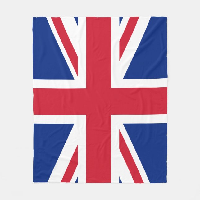 United Kingdom flag Fleece Blanket (Front)