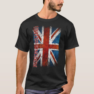 United Kingdom Flag Gift Women Men Children Retro T-Shirt