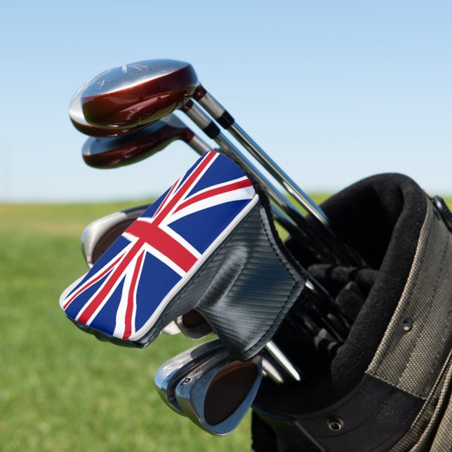 United Kingdom flag Golf Head Cover (In Situ)
