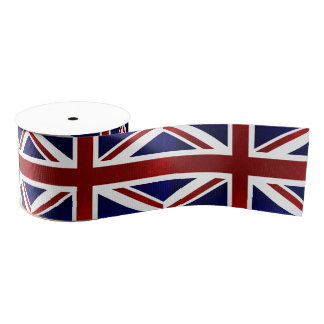 United Kingdom Flag Grosgrain Ribbon