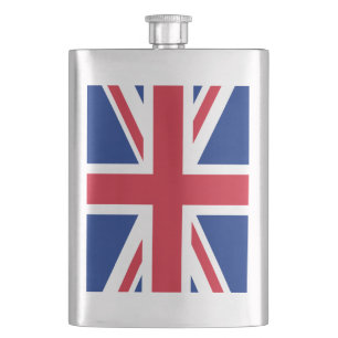 United Kingdom flag Hip Flask