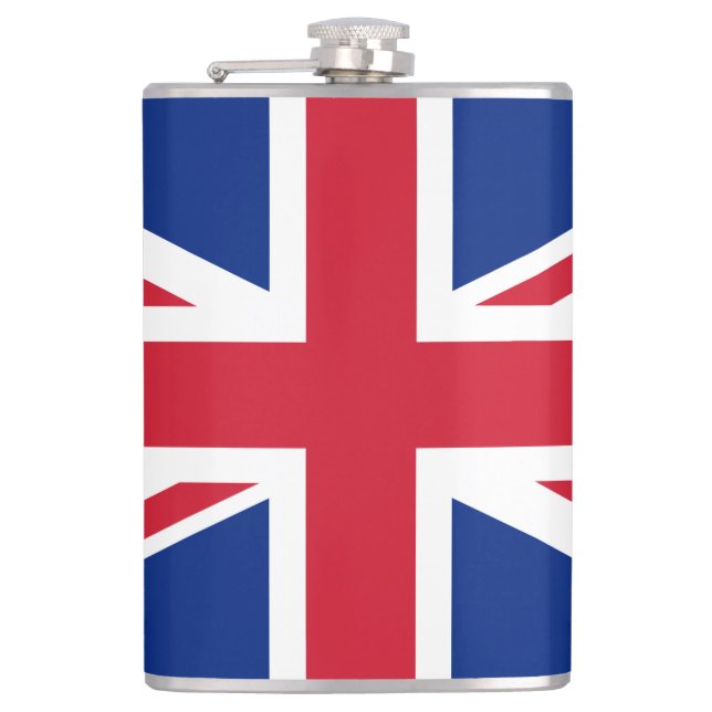 United Kingdom flag Hip Flask (Front)