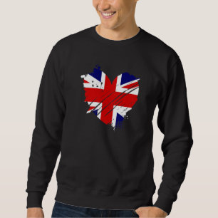 United Kingdom Flag I love DNA for British People Sweatshirt