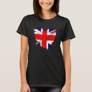 United Kingdom Flag I Love Dna For British People T-Shirt