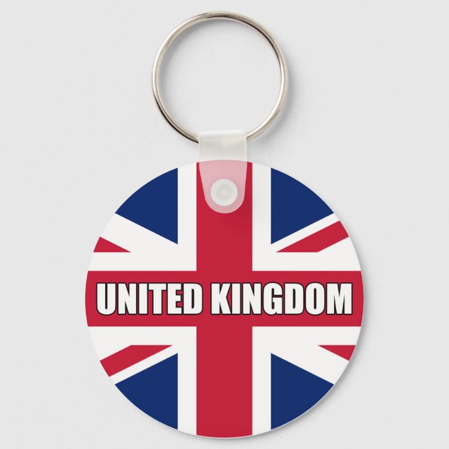 United Kingdom Flag Key Ring (Front)