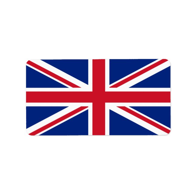 United Kingdom flag Label (Front)