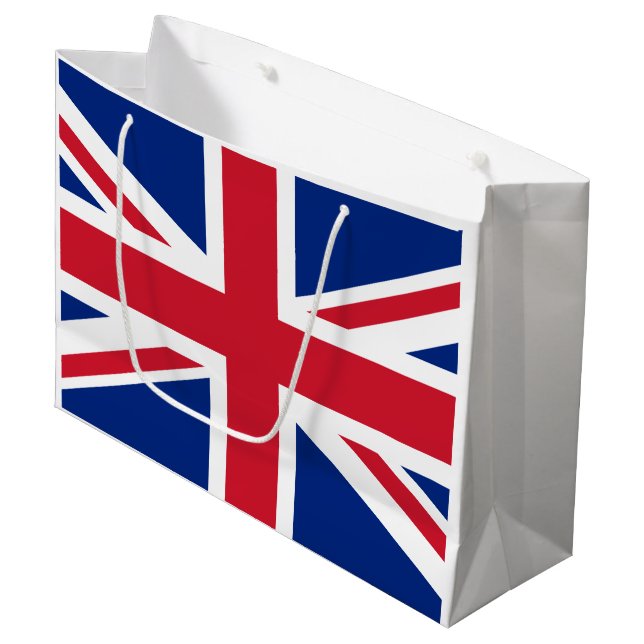 United Kingdom flag Large Gift Bag (Front Angled)