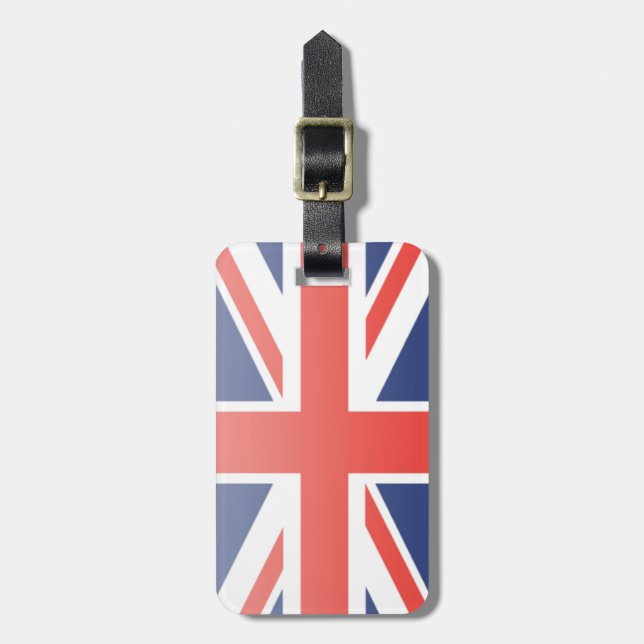 United Kingdom Flag Luggage Tag (Front Vertical)