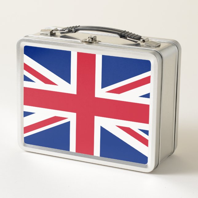 United Kingdom flag Metal Lunch Box (Front)
