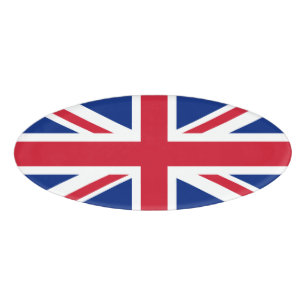 United Kingdom flag Name Tag