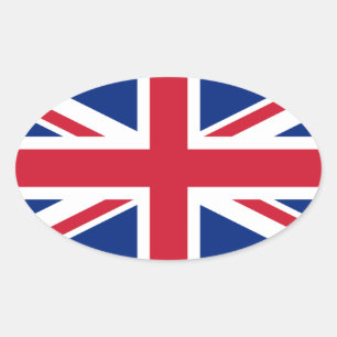 United Kingdom* Flag Oval Sticker
