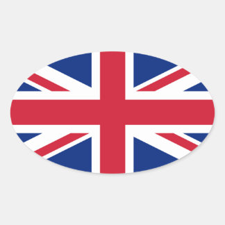 United Kingdom* Flag Oval Sticker
