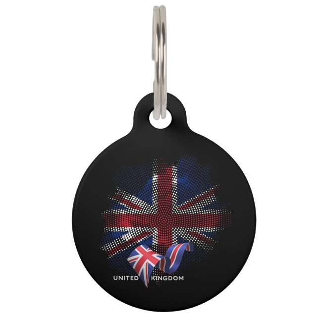 United Kingdom Flag Pet Tag (Front)