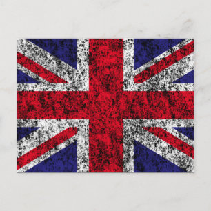 united kingdom flag postcard