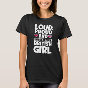 United Kingdom Flag Proud Britons Men & Women   T-Shirt