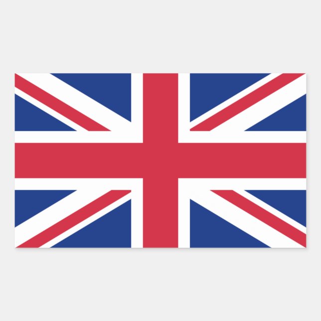 United Kingdom Flag Rectangular Sticker (Front)