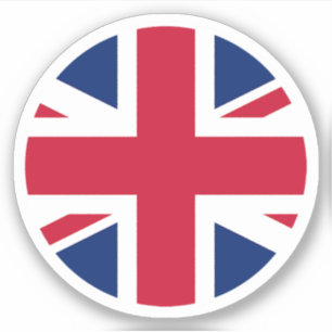 United Kingdom Flag Round Sticker