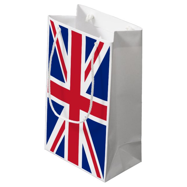 United Kingdom flag Small Gift Bag (Back Angled)