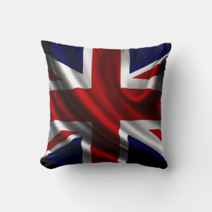 United Kingdom Flag Throw Pillow