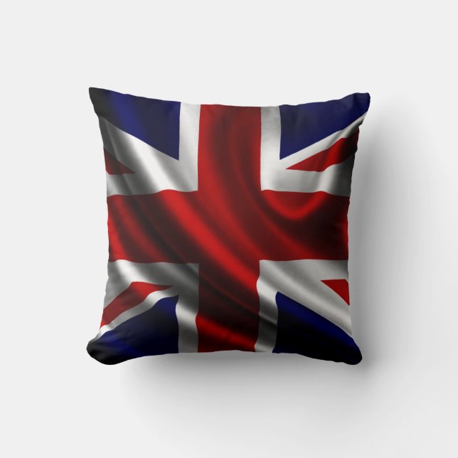 United Kingdom Flag Throw Pillow (Front)