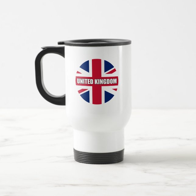 United Kingdom Flag Travel Mug (Left)