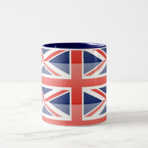 United Kingdom Flag Two-Tone Coffee Mug
