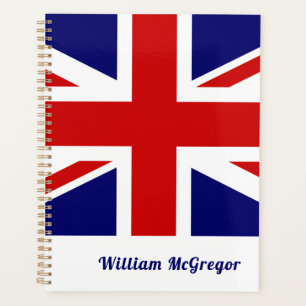 United Kingdom Flag / Union Jack Personalised Planner