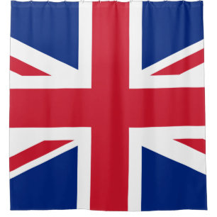 United Kingdom flag Union Jack Shower Curtain